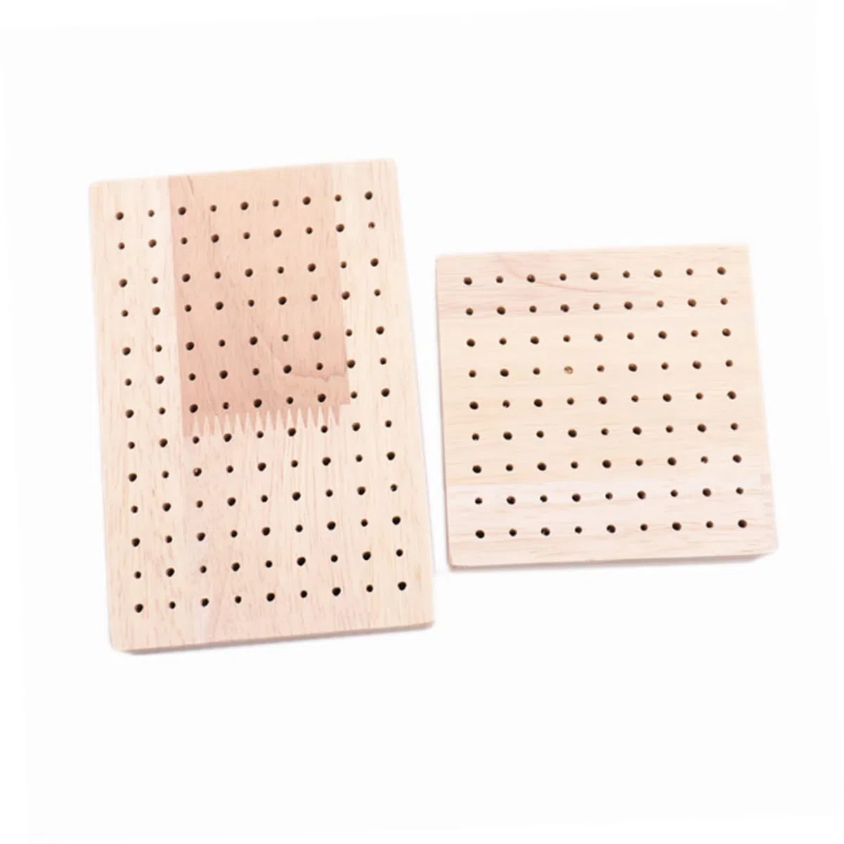 2piezas Base De Madera Para y Figuras De Arcilla Soporte De Exhibición Simple Para Decoración o Tienda