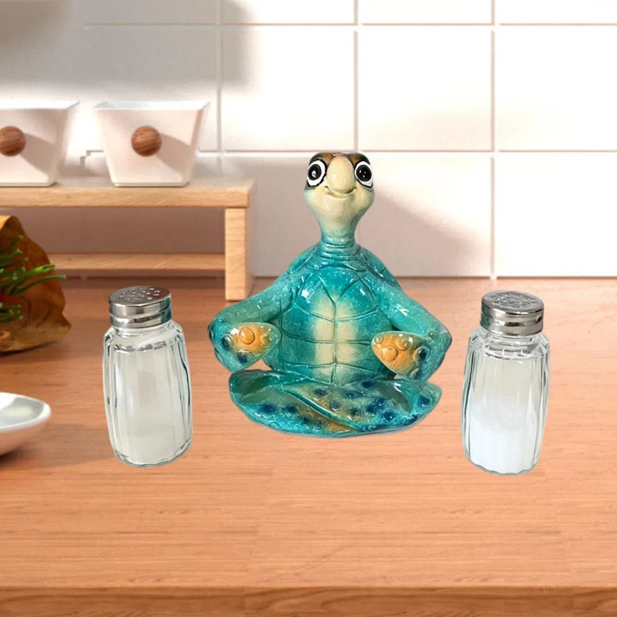 Y Recipiente Decorativo en Resina Sintética, Figura de Mesa con Temática Marina para Cocina, Restaurante, Sala de Estar, Regalo.