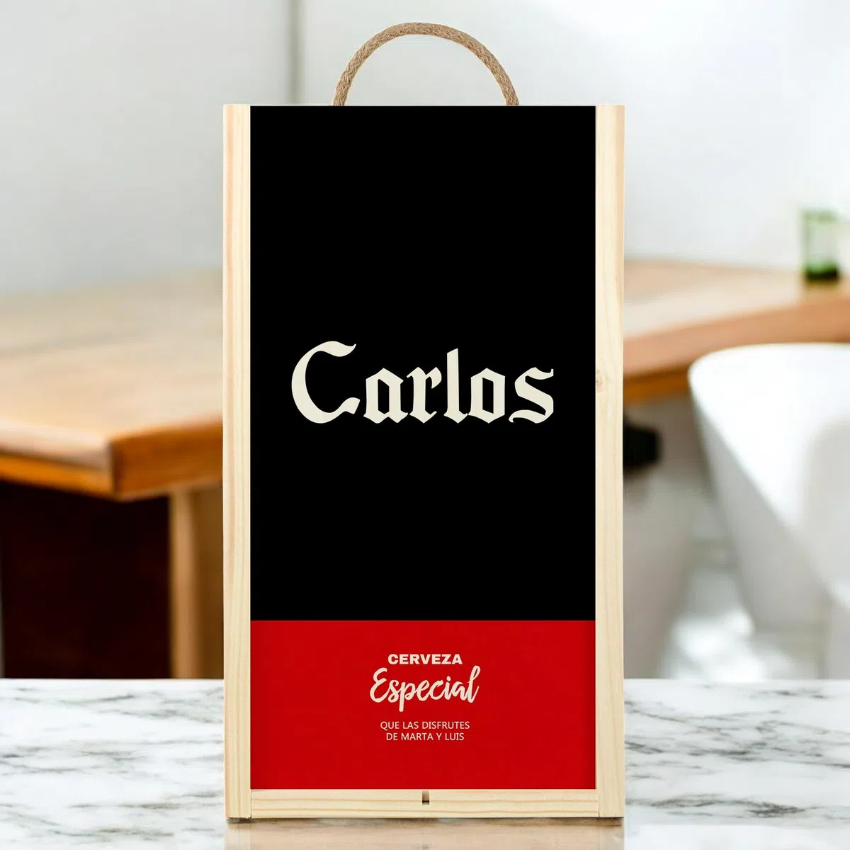 Caja Regalo Personalizada Cerveza 12 Botellines Regalo Hombre Padre Día del Padre Cumpleaños