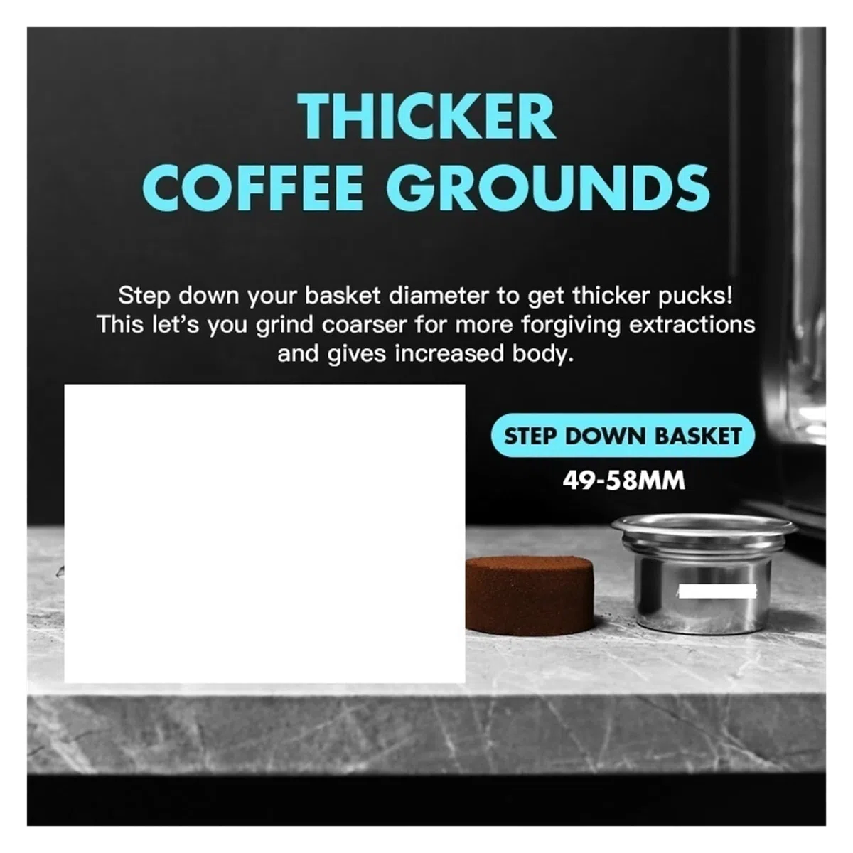 Kit De Cesta De Filtro Reductor De 58 Mm A 49 Mm Tamper De Pantalla, Compatible Con AliKisscafe, For Portafiltro Sin Fondo Accesorios For Espresso Herramientas De Barista(49mm Tamper HGB)