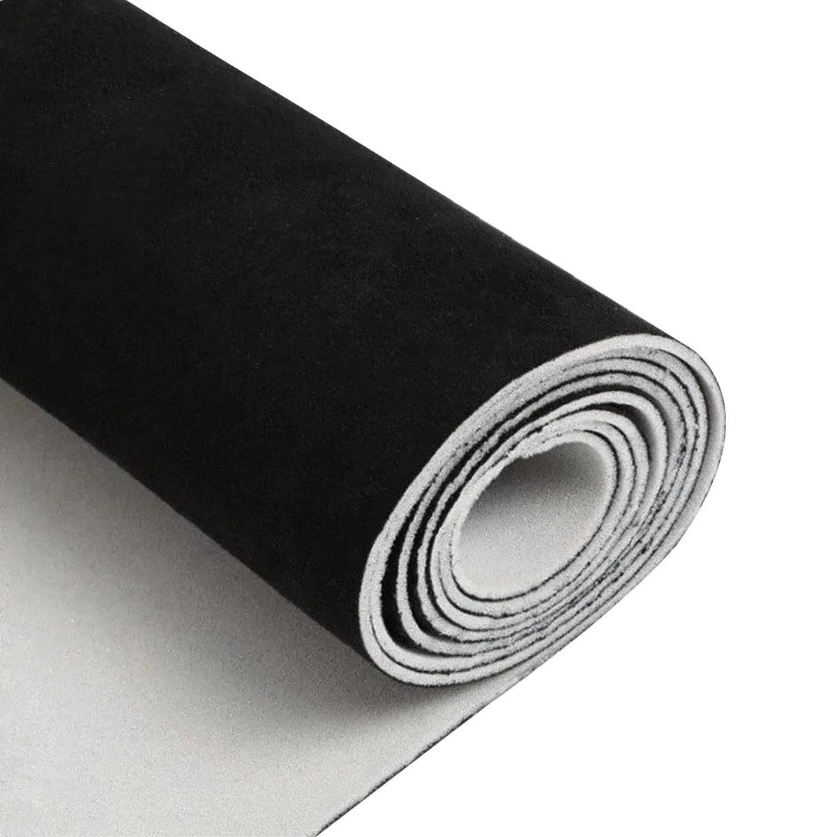 Tela Para Techo De Coche En Piel De Ante Falsa, 240x150 Cm (4 Mm De Grosor) | Negro - Tela De Revestimiento Interior Para RenovacióN De Techos De Auto, Furgoneta O Caravana