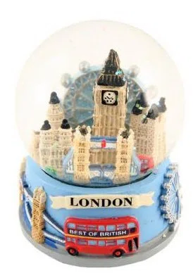 Collage London recuerdo globo de la nieve Tormenta de nieve (65 mm)