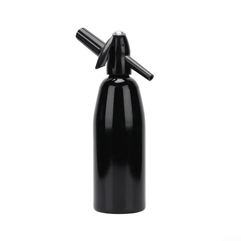 Máquina de agua de soda para crear bebidas carbonatadas en casa, máquina de agua con gas para jugos, cócteles y más (negro)