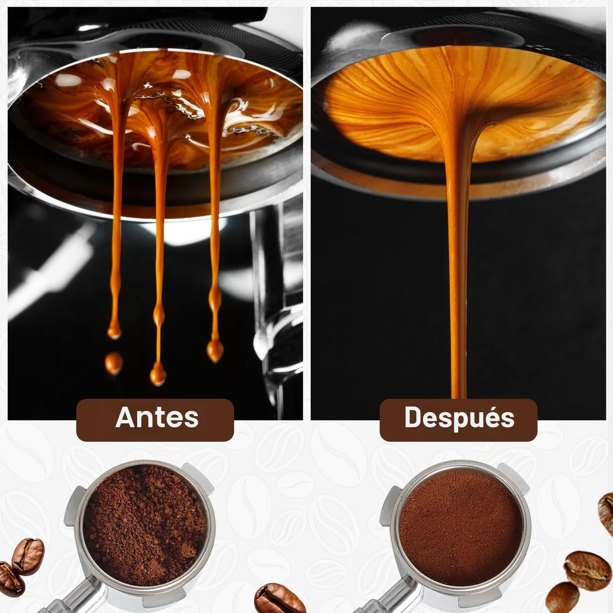 Kit Cafe Barista, Cafe Tamper 51mm, Distribuidor De Café Espresso, 304 Almohadillas De Café con Base De Acero Inoxidable para Hogares Y Oficinas, Adecuadas para Amantes del Café