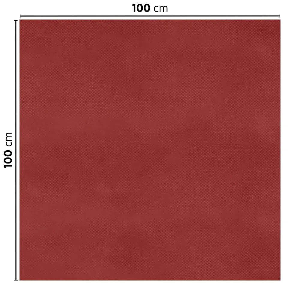 García de Pou 196.50 Mantelines Spunbond Plegado Z, 60 G/M2, 100 x 100 cm, Burdeos, 200 Unidades