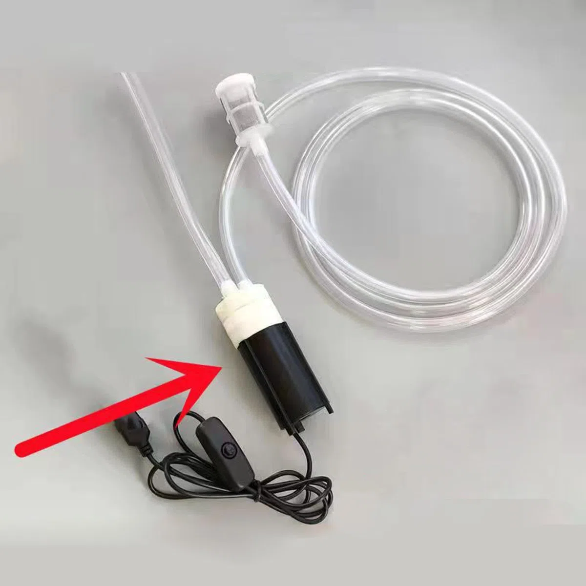 perfk Bomba de sifón para elaboración de Cerveza, Bomba eléctrica USB para vinos, Suministros para elaboración de vinos, Manguera de Tubo de Bomba de sifón,