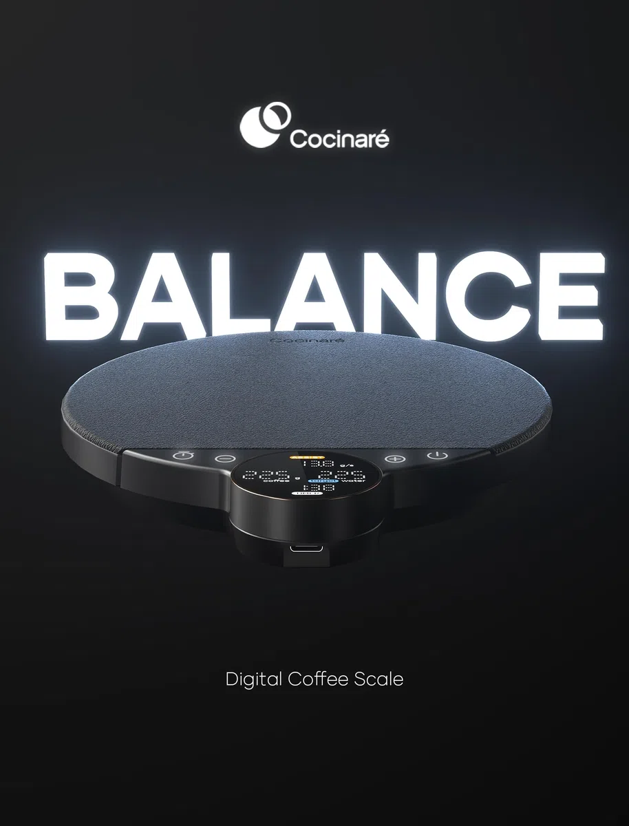 Cocinare Balanza digital de café Balance, control de precisión con tres modos (asistencia de preparación, pesaje, competencia), báscula digital de cocina para café y productos pequeños, hasta 3000 g