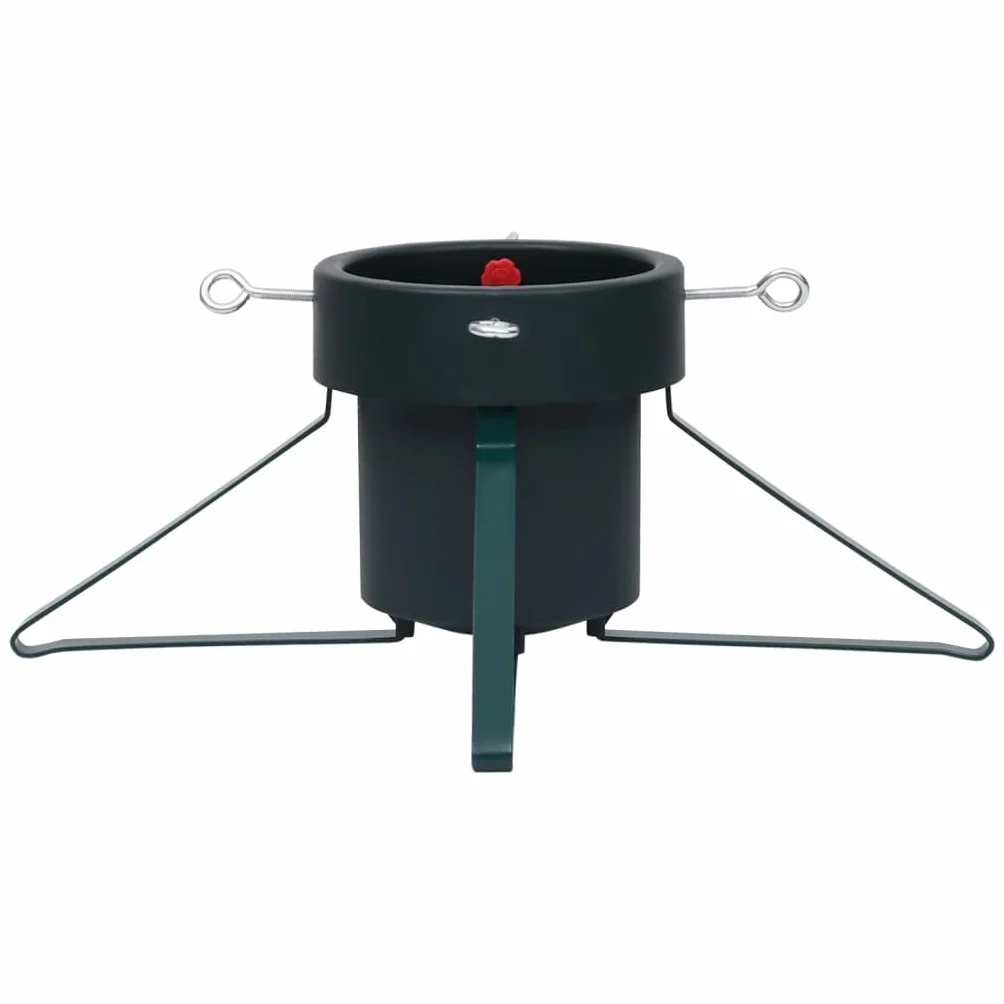 vidaXL Soporte para Árbol de Navidad Adorno Decoración Navideña Sostenedor Fiestas Festividades Casa Rústico Fuerte Robusto Negro 46x46x19 cm