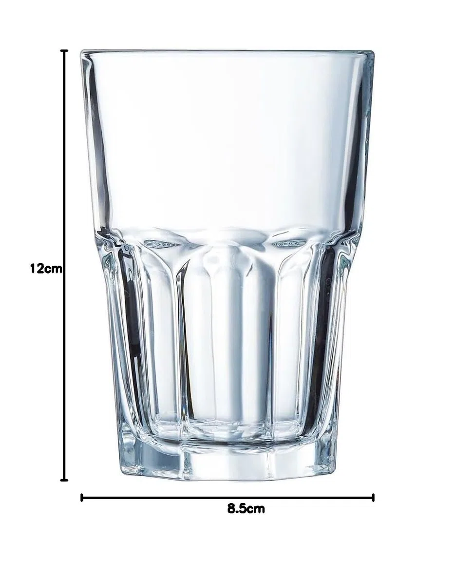 Arcoroc GRANITY - Caja 6 Vasos Altos Vidrio 35Cl