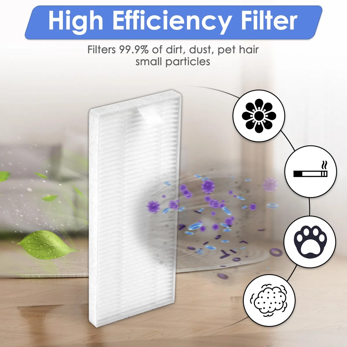 (14 Piezas) M330/ M330 Pro Piezas de Repuesto Compatibles Robot Aspirador Lefant M330 Pro, 6 Cepillos Laterales, 6 Filtros HEPA con Filtros de Espuma, 2 Almohadillas para Fregona, Kit de Accesorios