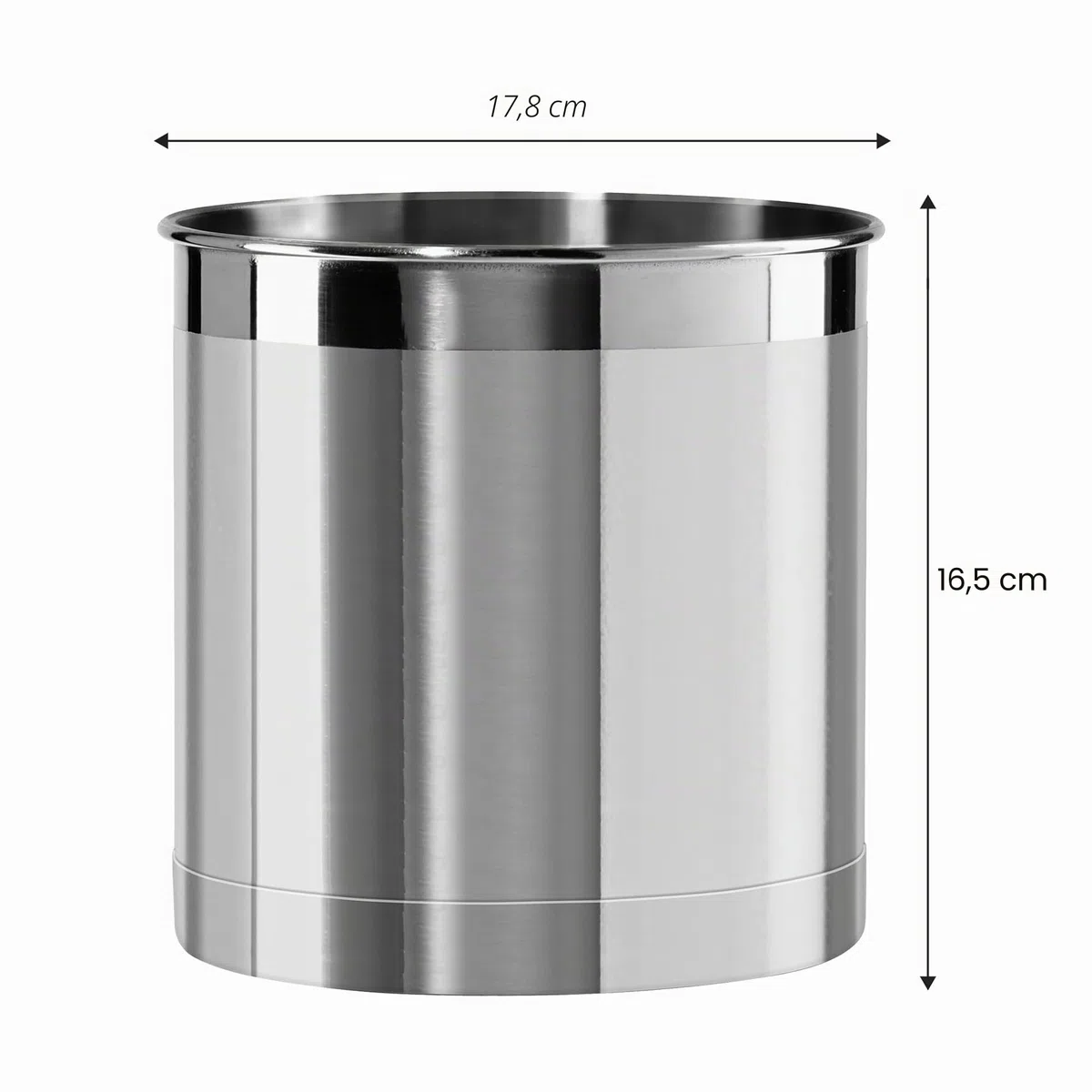 Oggi 7059 Recipiente para Utensilios de Cocina de Acero Inoxidable