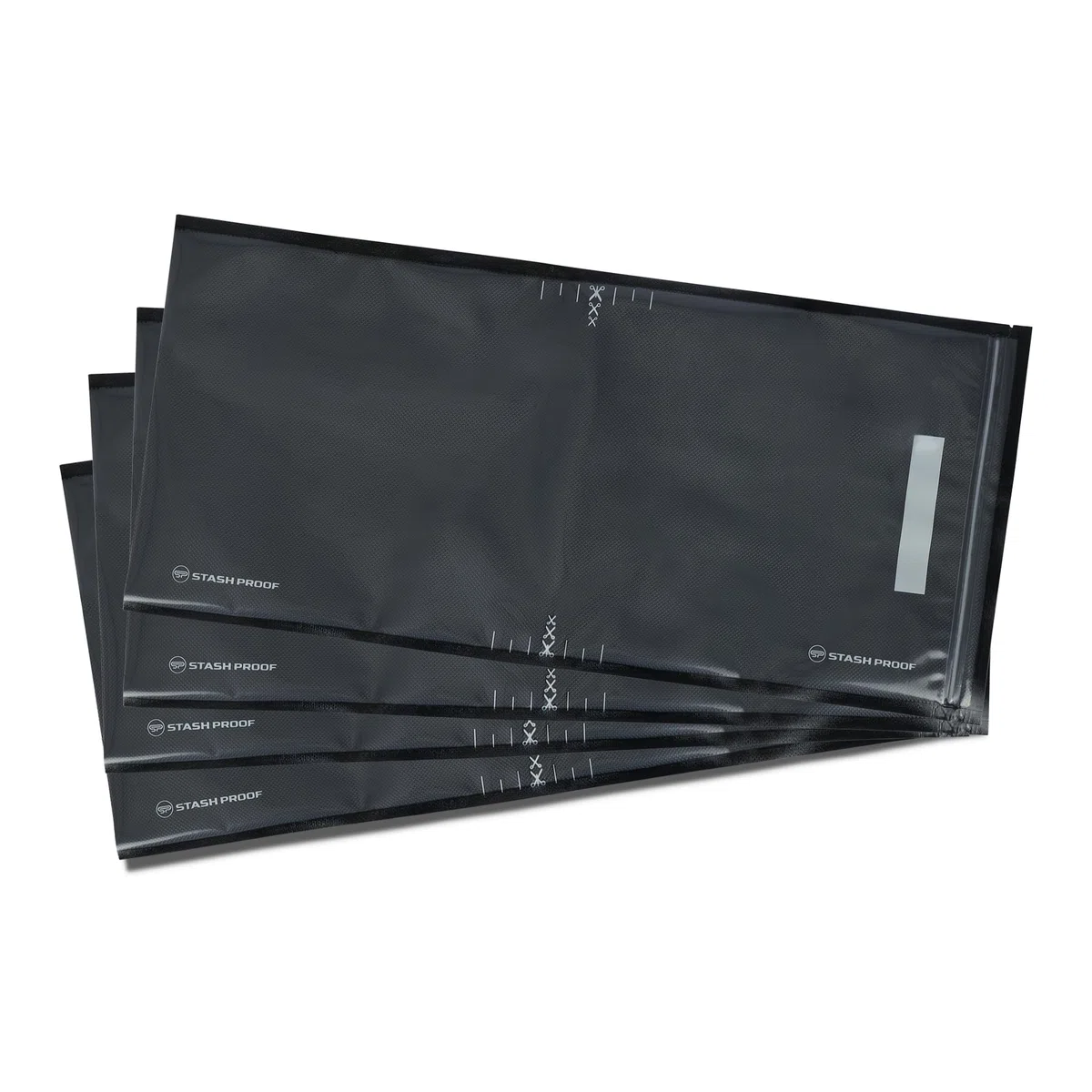 Bolsas de sellado al vacío con cremallera de 11 x 24 pulgadas (50 unidades) 5.5 mil (negro y transparente), sin BPA, de grado comercial, ahorro de alimentos para almacenamiento, al vacío y