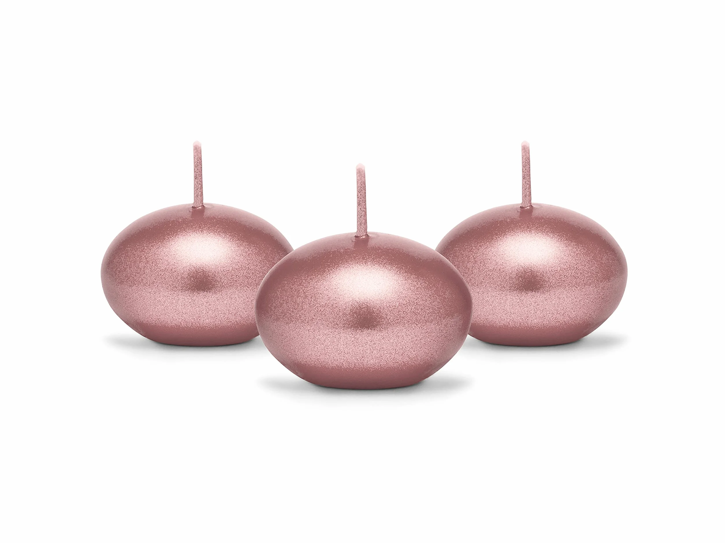 P&D SDMET40-019R-OP – 50 Velas Flotantes Decorativas Rosa Oro Metellic 4 cm