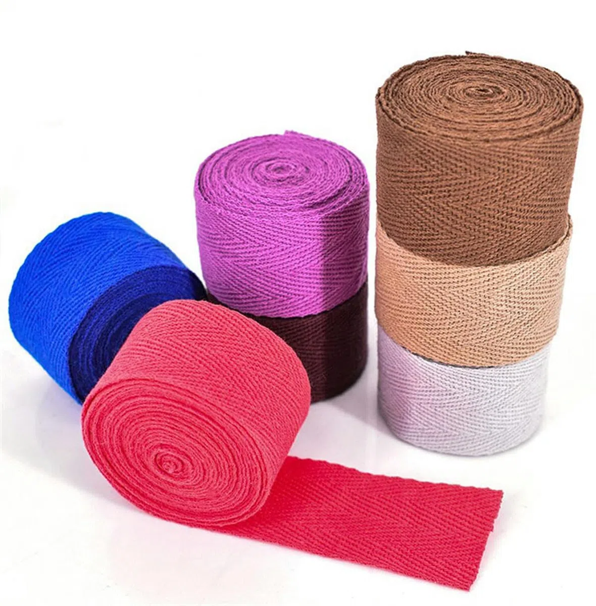 Cinta de espiga de 50 yardas Cinta de algodón Cinturón de alta tenacidad Bolsa Etiqueta Cinta Cinta de coser Encuadernación al bies Accesorios para manualidades DIY-Negro-3 cm