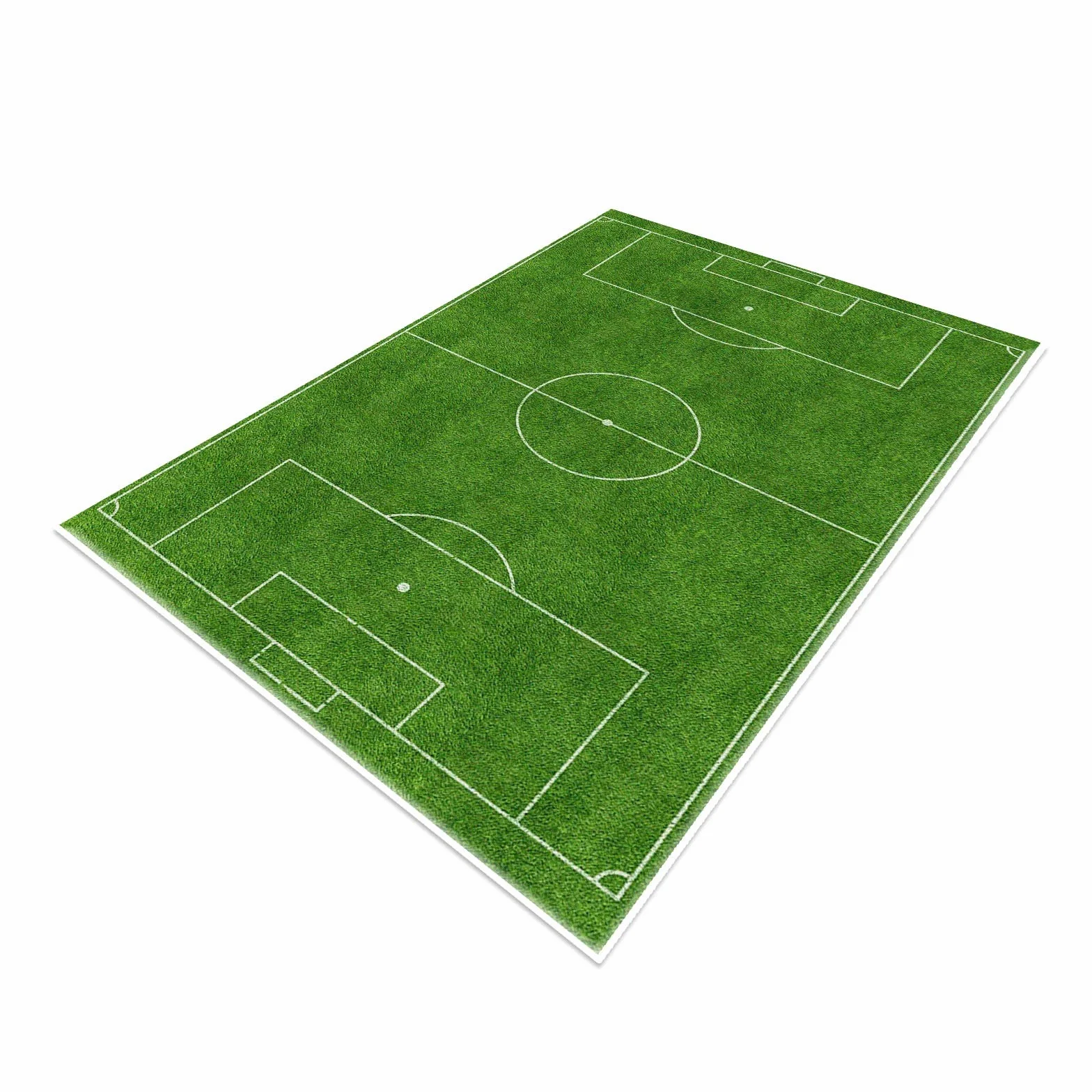 Alfombra de fútbol, Alfombra de Juego para niños y niñas (80 x 120 cm), Color Verde