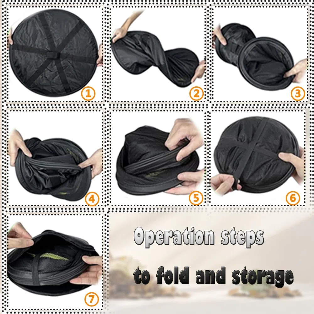 Secador de hierbas de 4 capas, con ganchos, con cremallera, red de secado de malla, para plantas, semillas, flores, color naranja
