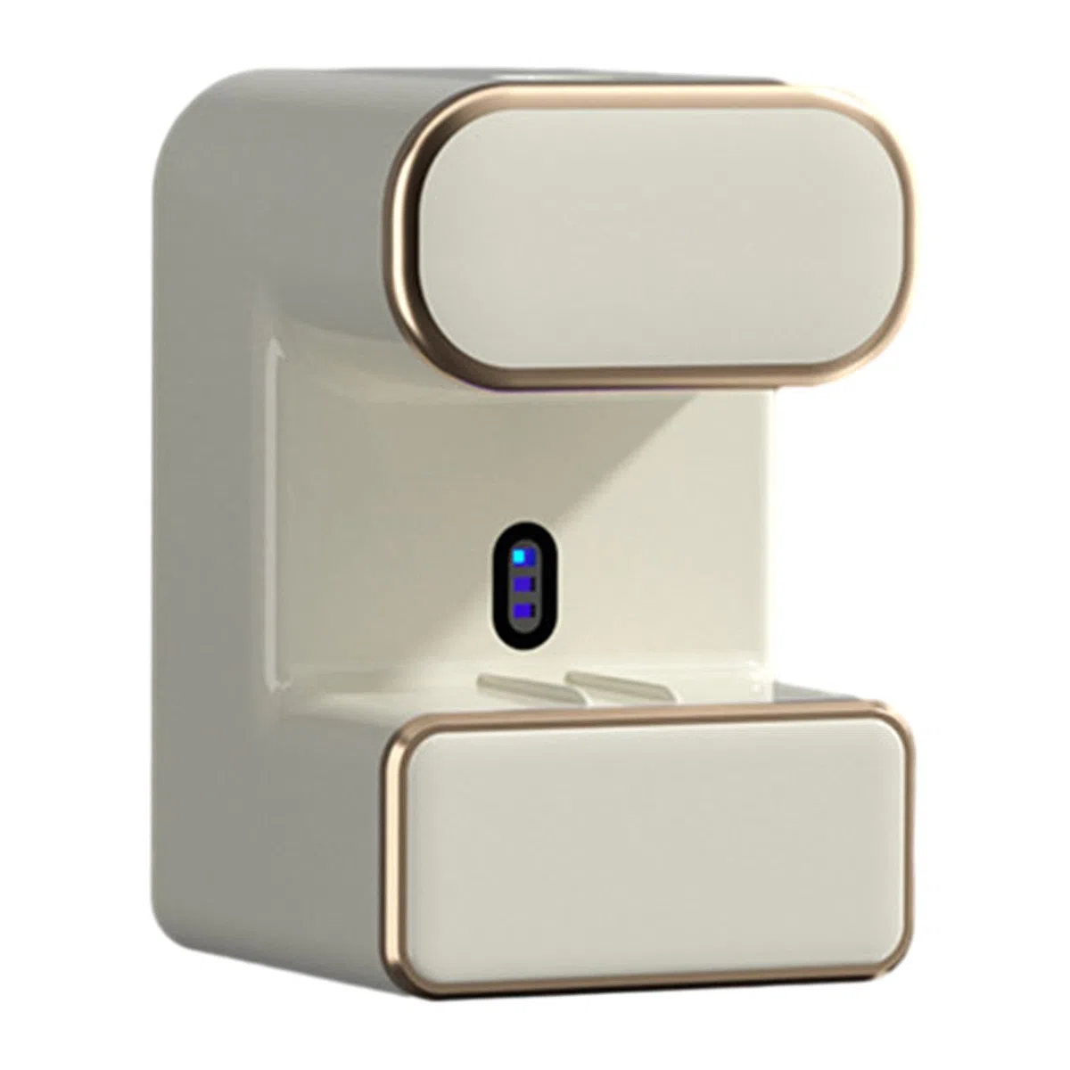 Dispensador Eléctrico de Pasta de Dientes, de Pared, Organizador de Pasta de Dientes, Soporte para Pasta de Dientes Y Cepillo de Dientes, Accesorio de, Blanco con luz, Individual