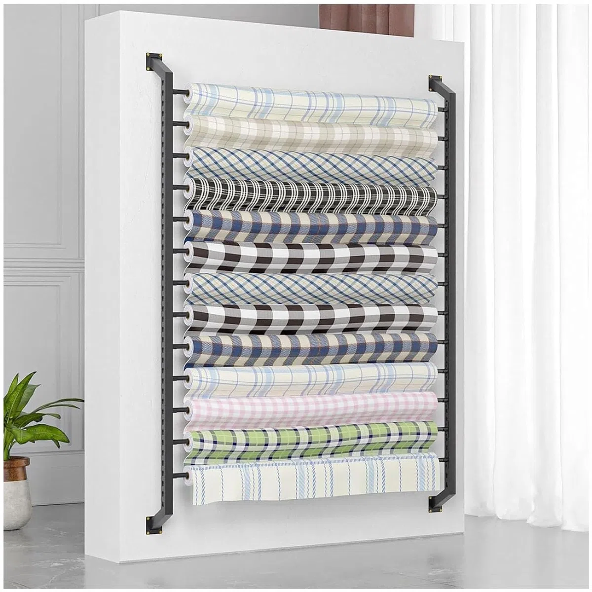 Expositor Multiusos Para Rollos De Tela, Soporte Para Vinilos Que Cambian De Color Para Coches Comerciales, Expositor De Películas Solares Para Ventanas,Canhang12rolls