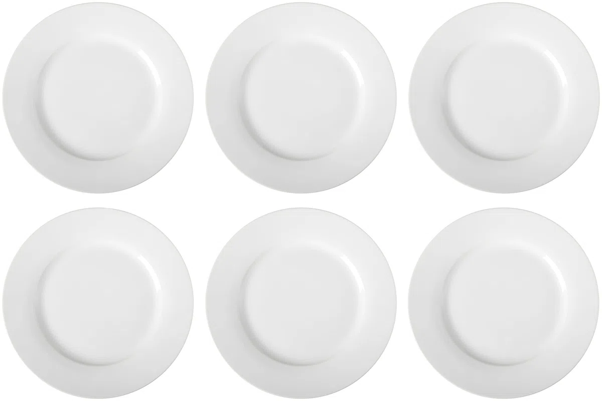 Amazon Basics platos llanos, 6 Unidad, 26.7 cm