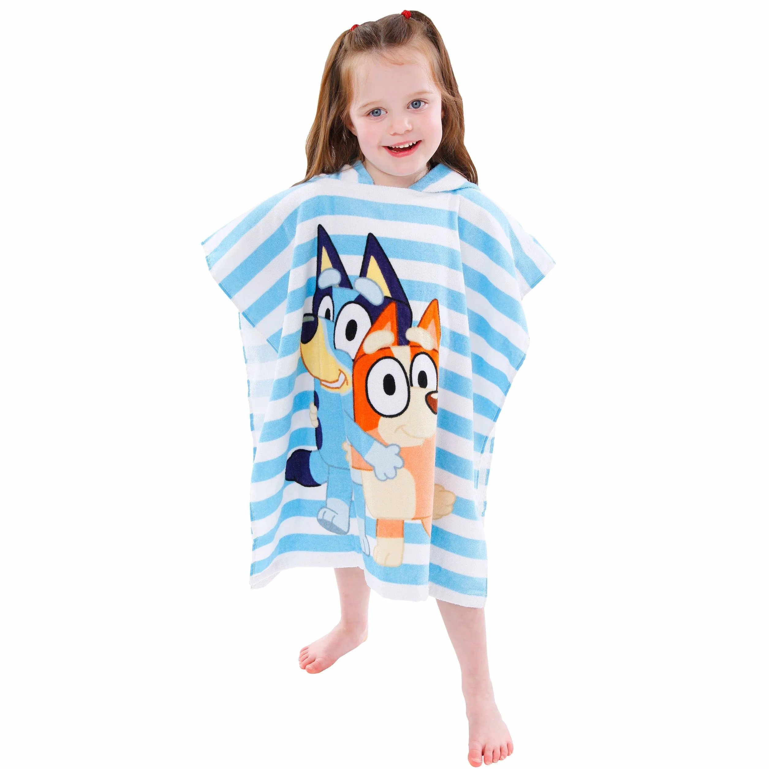 Bluey Toalla niños o niñas | Poncho con Capucha para niños | Toallas de natación, Piscina y Playa.