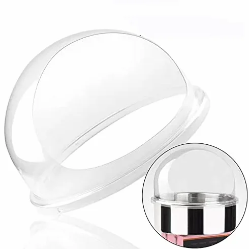 Cubierta para máquina de algodón de azúcar, protector de cúpula de plástico transparente que protege el hilo dental del polvo y los dulces transportados por el aire para golosinas más limpias