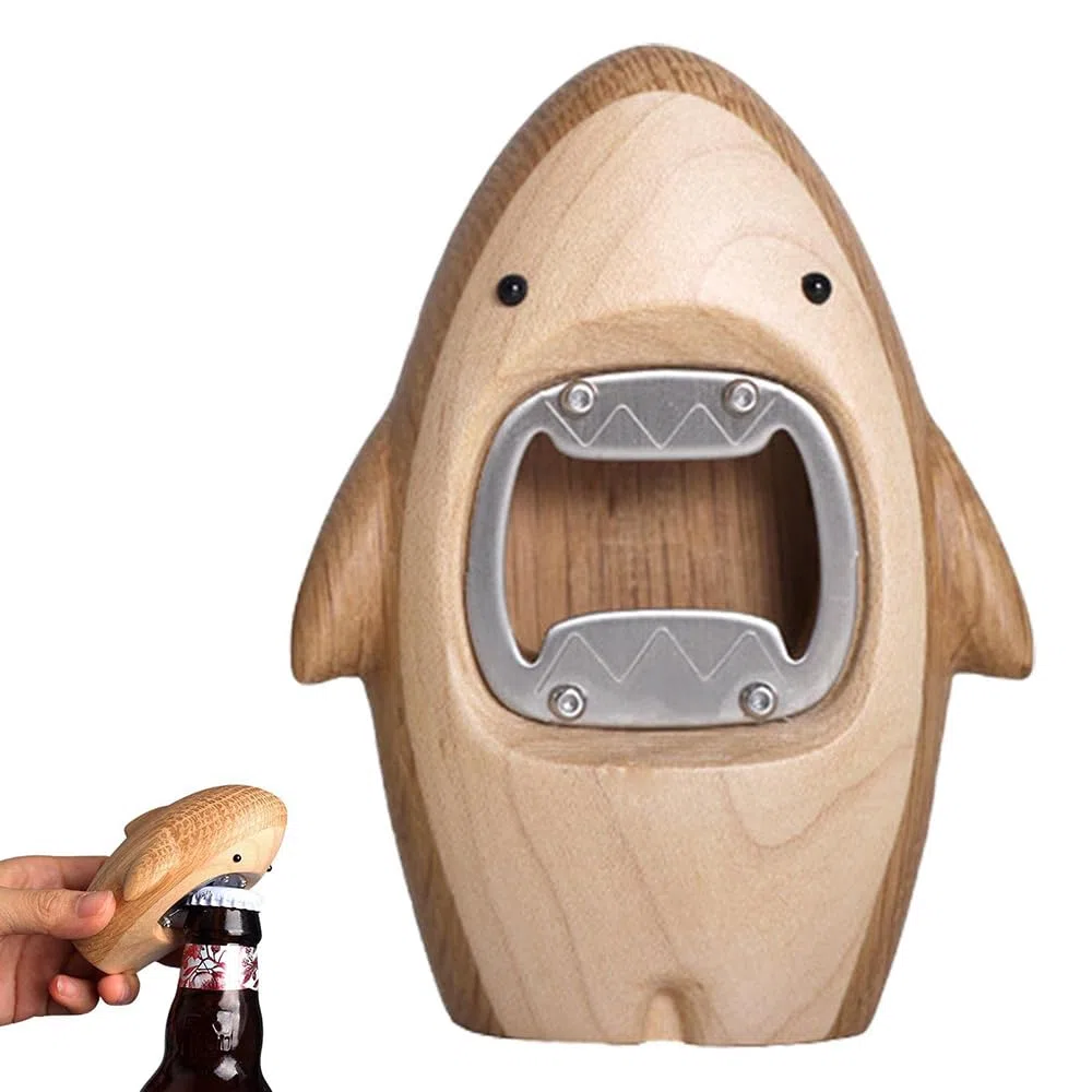 Abridor de botellas de madera, duradero y portátil, para latas y botellas, ideal para camareros y uso doméstico, gran regalo para ocasiones especiales