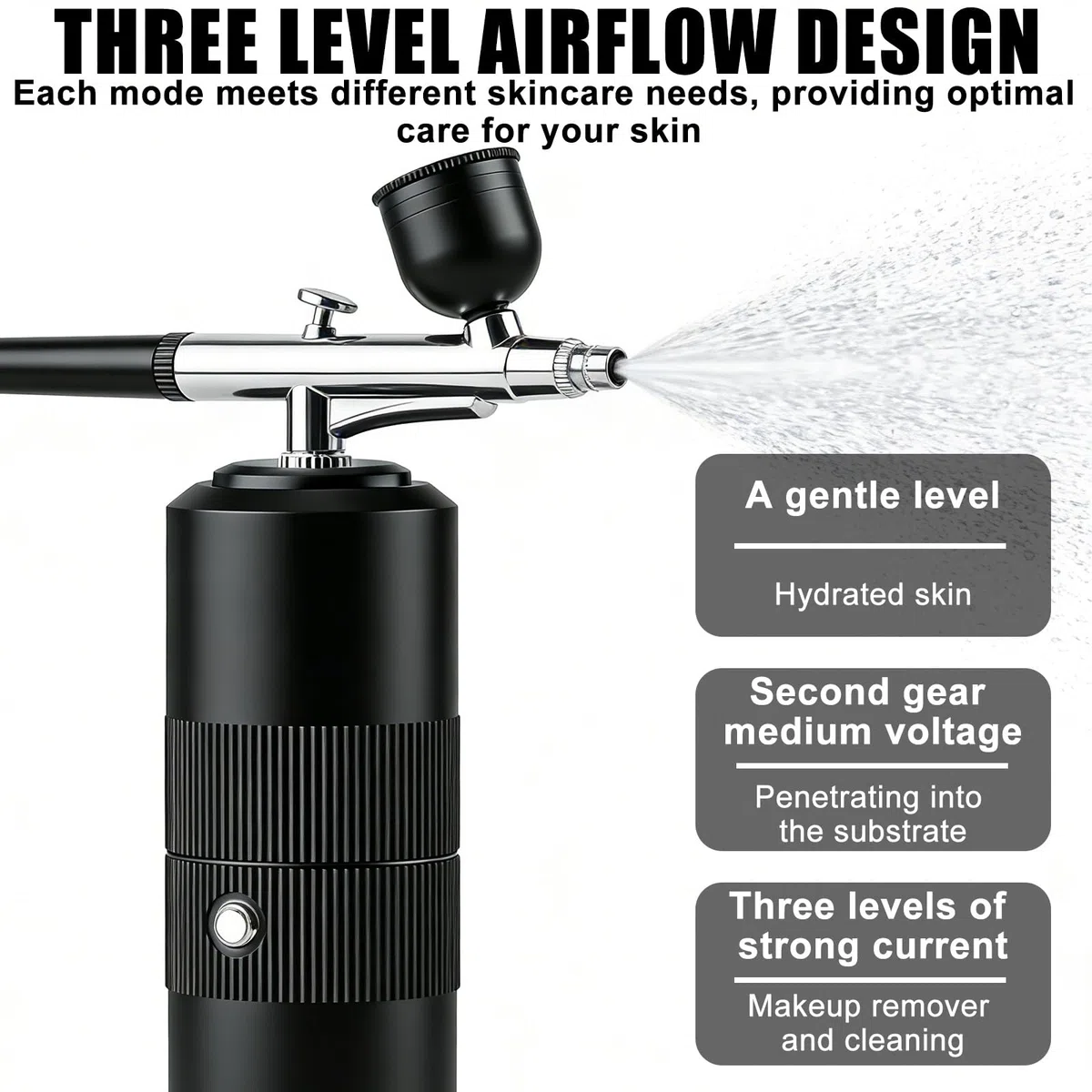 Juego de aerógrafo con compresor: pistola de pulverización inalámbrica, kit de aerógrafo, pistola de aerógrafo portátil con compresor, juego de pistola de pulverización manual recargable USB para