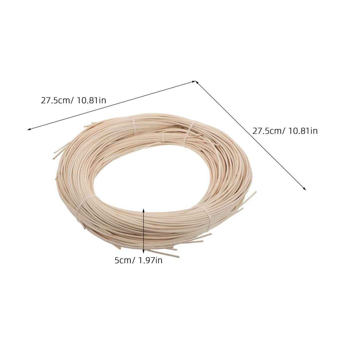 SUPVOX Kit de Reparación de Ratán Natural Tira de Caña y Tejido de Punto de 250 G Adecuado para Restauración y Reparación para Muebles y Cestas en Sala y Jardín