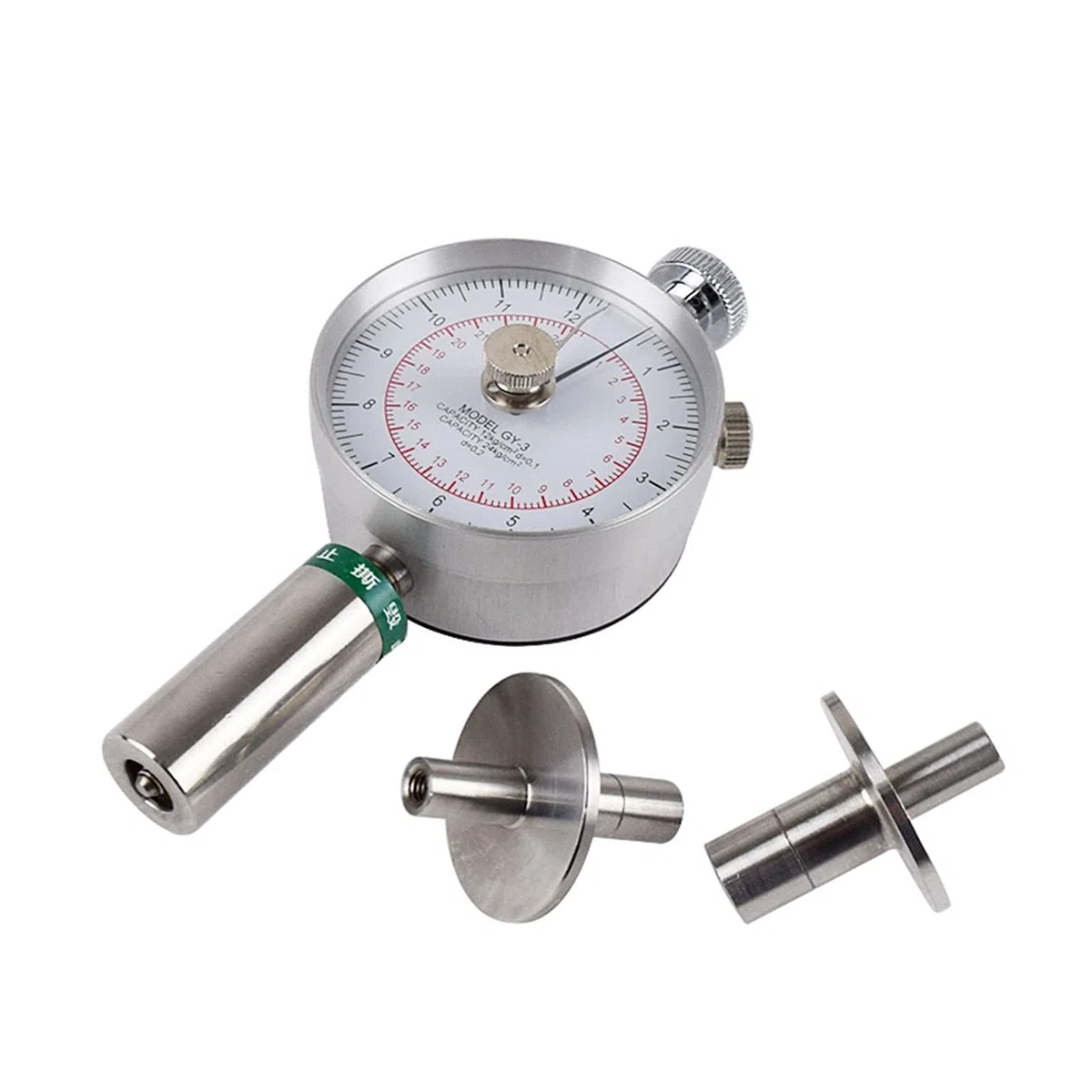 Refractómetro Brix, refractómetro medidor Brix, Probador de dureza de fruta de puntero portátil, penetrómetro de la fruta for esclerómetro de frutas para medir el contenido de azúcar(GY-2)