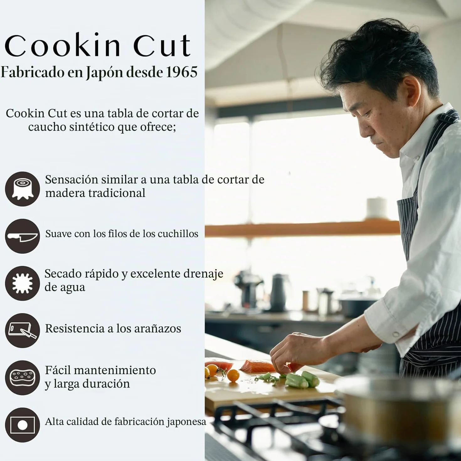 Synthetic rubber cutting board Asahi Cookin cut (LL) by Asahigomu