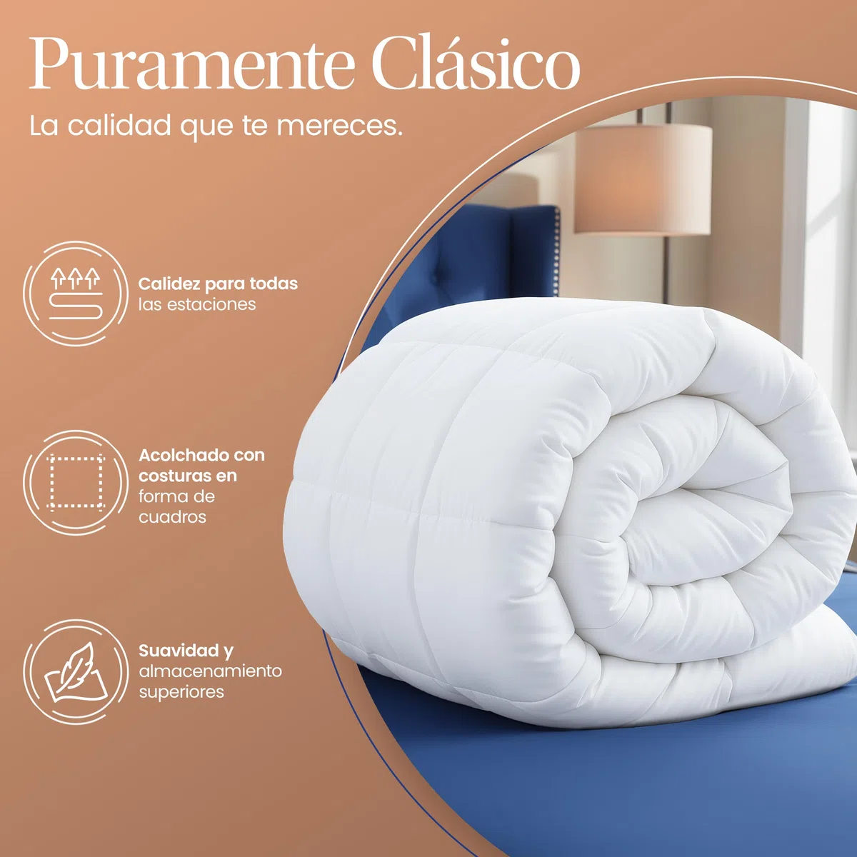 Utopia Bedding Edredón nórdico 220x240 cm, Edredón para Todas Las Estaciones para Cama 135/150 con 280 gr/m² Filamento de Poliéster en 100% Microfibra (Blanco)