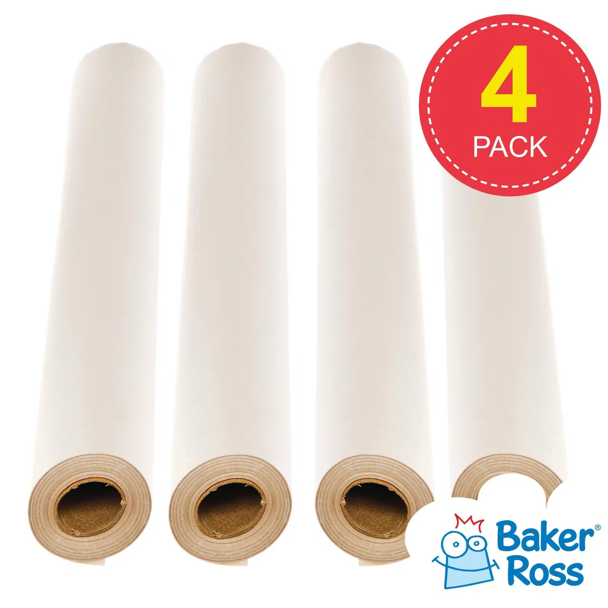 Baker Ross FX844 Rollos de papel de periódico - Caja de 4, Papel para envolver y manualidades