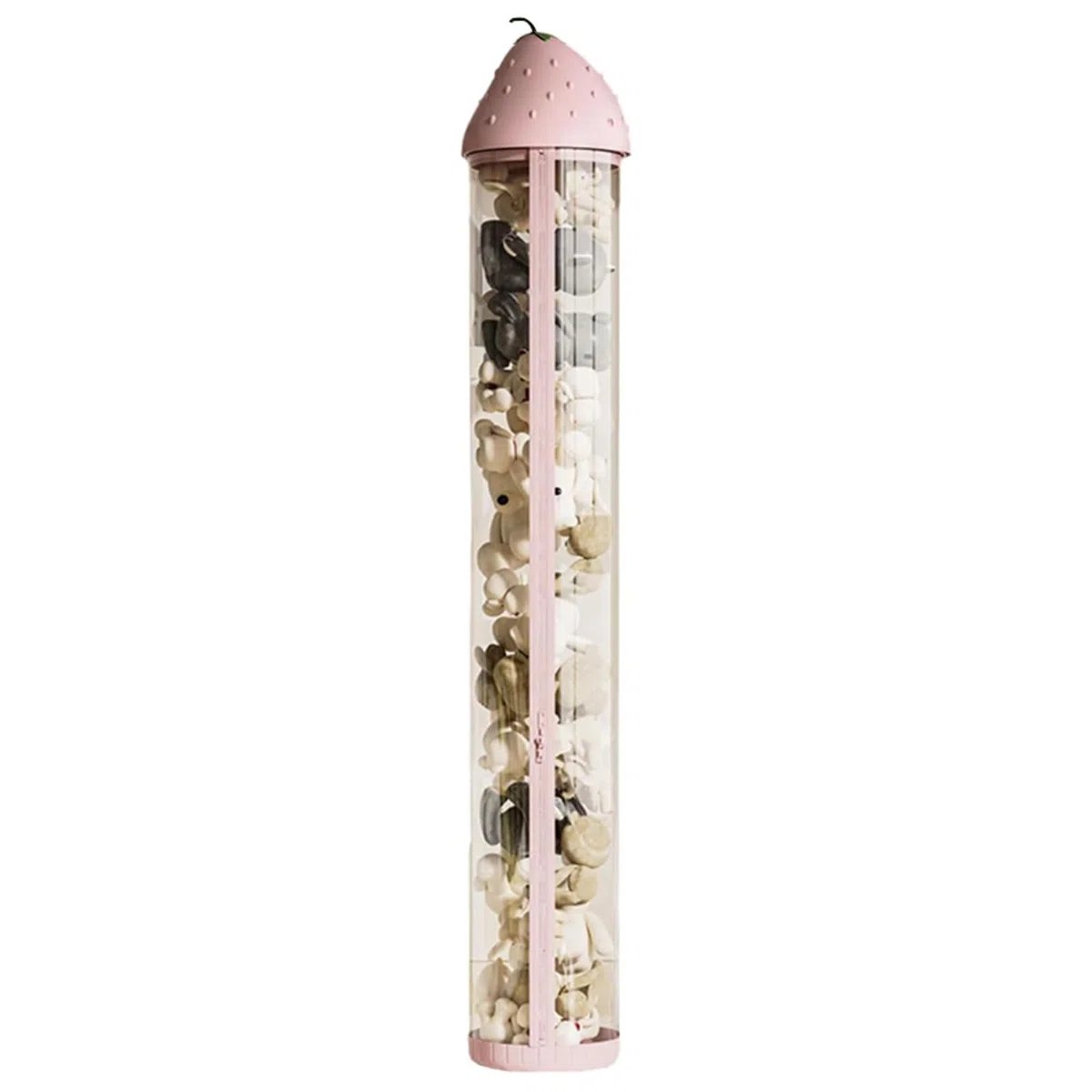 Tubo Organizador de Animales de Peluche,Tubo de Almacenamiento Vertical de Juguetes,Organizador Transparente para Muñecos de Peluche,con Cremallera,para guardería y Salas de Juegos