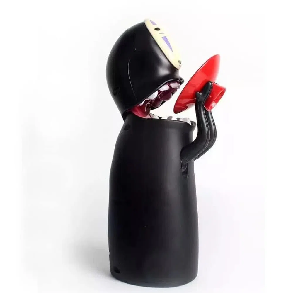 DUTTY Hucha Masculina sin Rostro de Dibujos Animados exquisitamente elaborada, con Efectos de Sonido, Movimiento Flexible y deglución automática de Monedas.