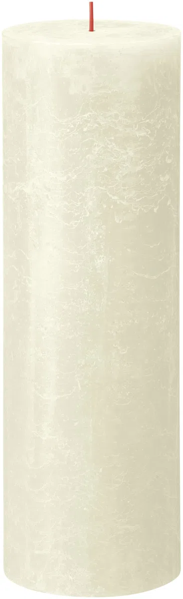 Bolsius - Vela rústica XXL – Marfil – Juego de 4 velas decorativas para el hogar – Larga duración de combustión 200 horas – sin perfume – cera vegana natural – sin aceite de palma – 30 x 10 cm