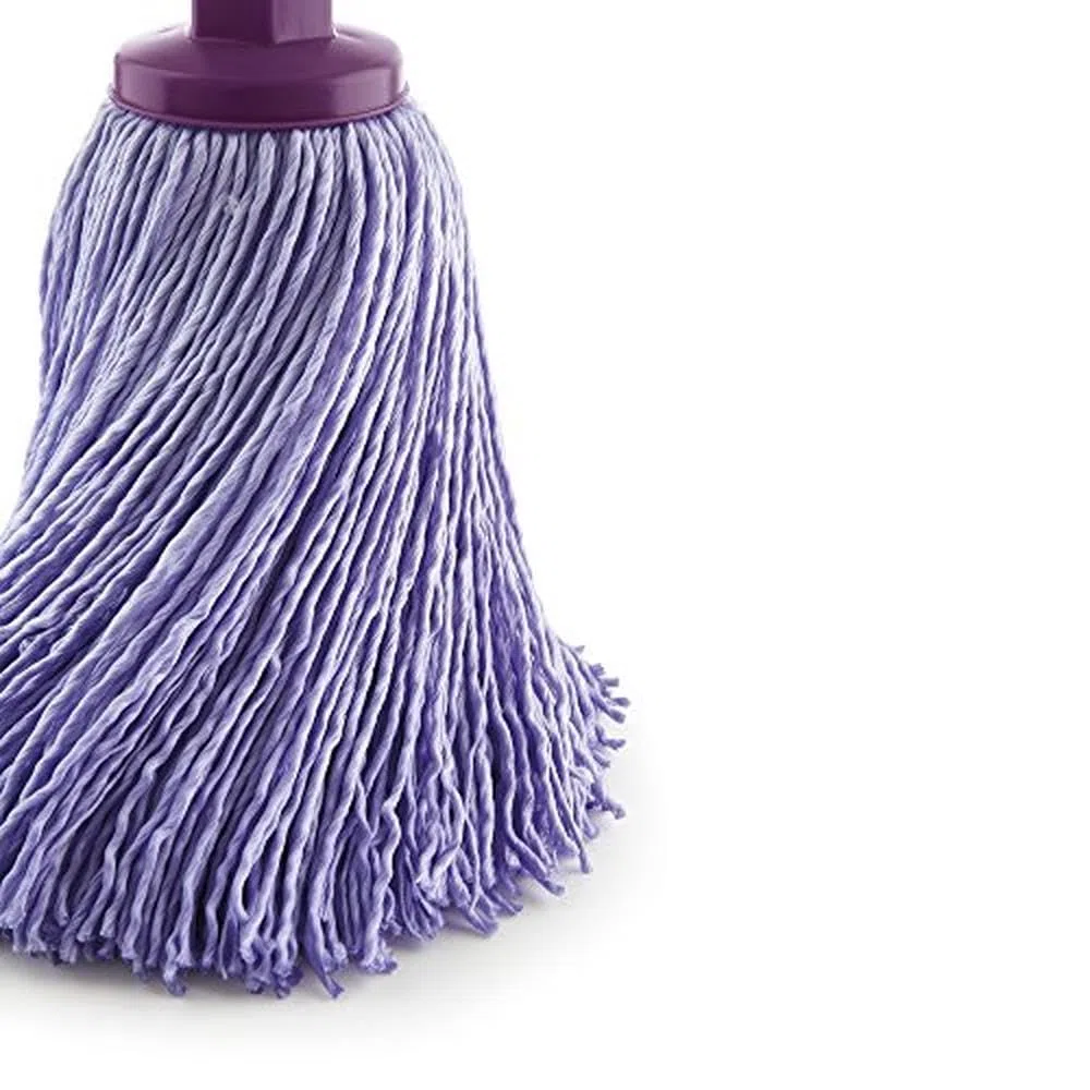 Mery | Set Cubo y Fregona Microfibra Super Absorbente | Cubo Escurridor Automático y Ruedas 360º | Cabezal Fregona Extragrande | No deja Ratro | Morado | 14L | Medidas :38,2 x 25,5 x 39,5 cm