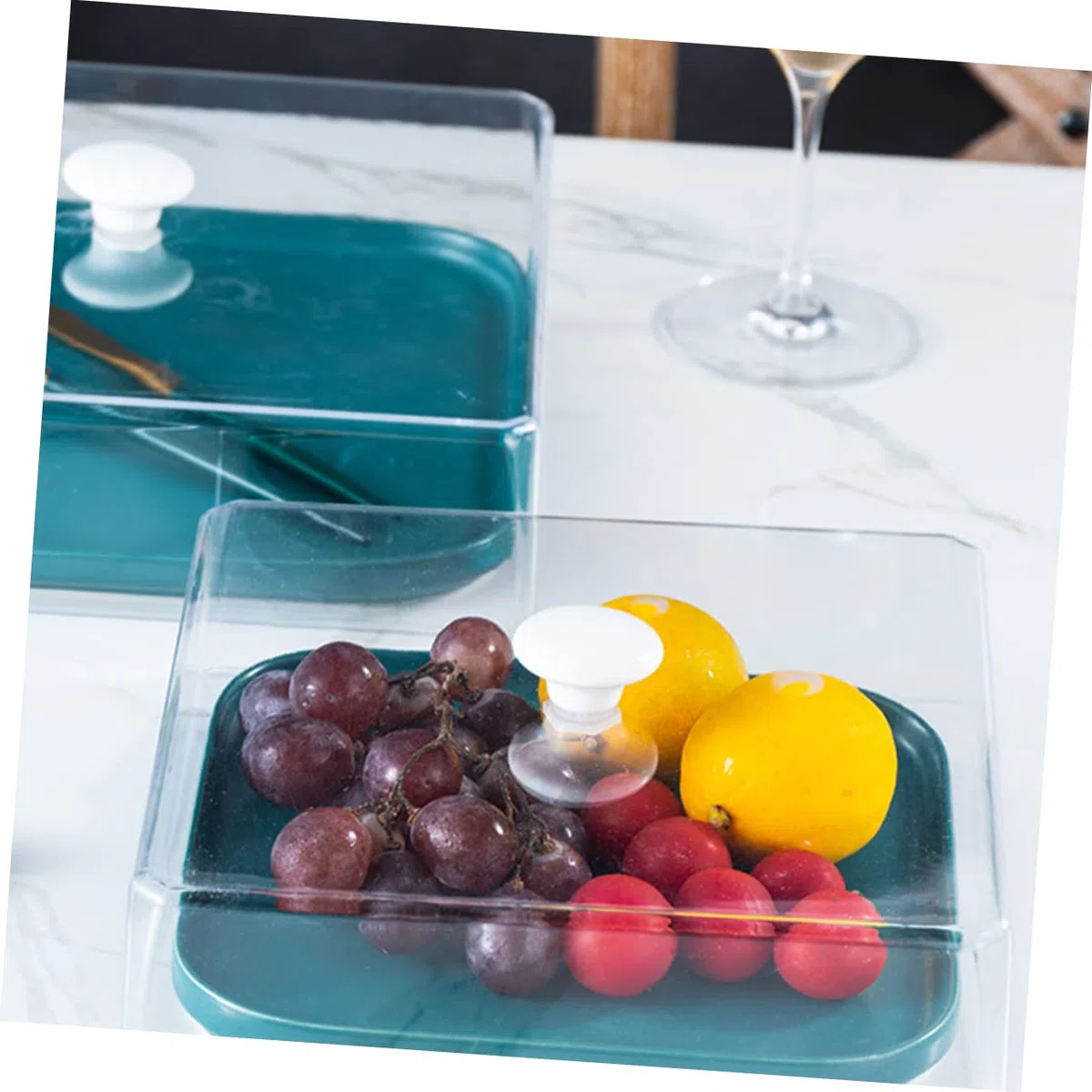 ABOOFAN Cubierta Protectora para Alimentos Grande Cuadrada Transparente, Tapa para Microondas Resistente al Calor, Accesorio de Cocina para Conservación y Prevención de Salpicaduras,