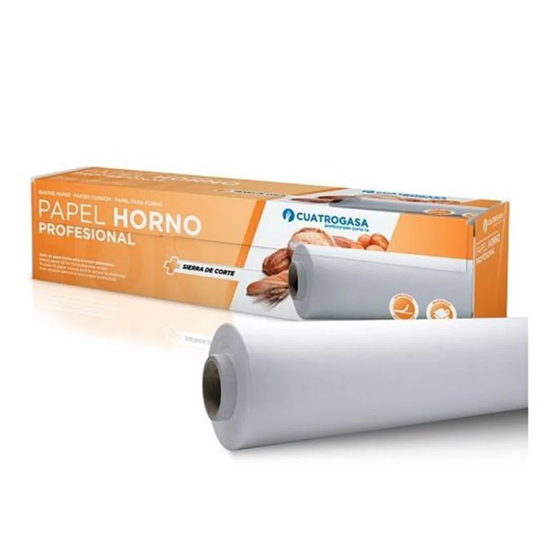 Clim Profesional Rollo de Papel de Horno Industrial Antiadherente y Resistente 100 metros ancho 38 cm Siliconado por Ambas Caras