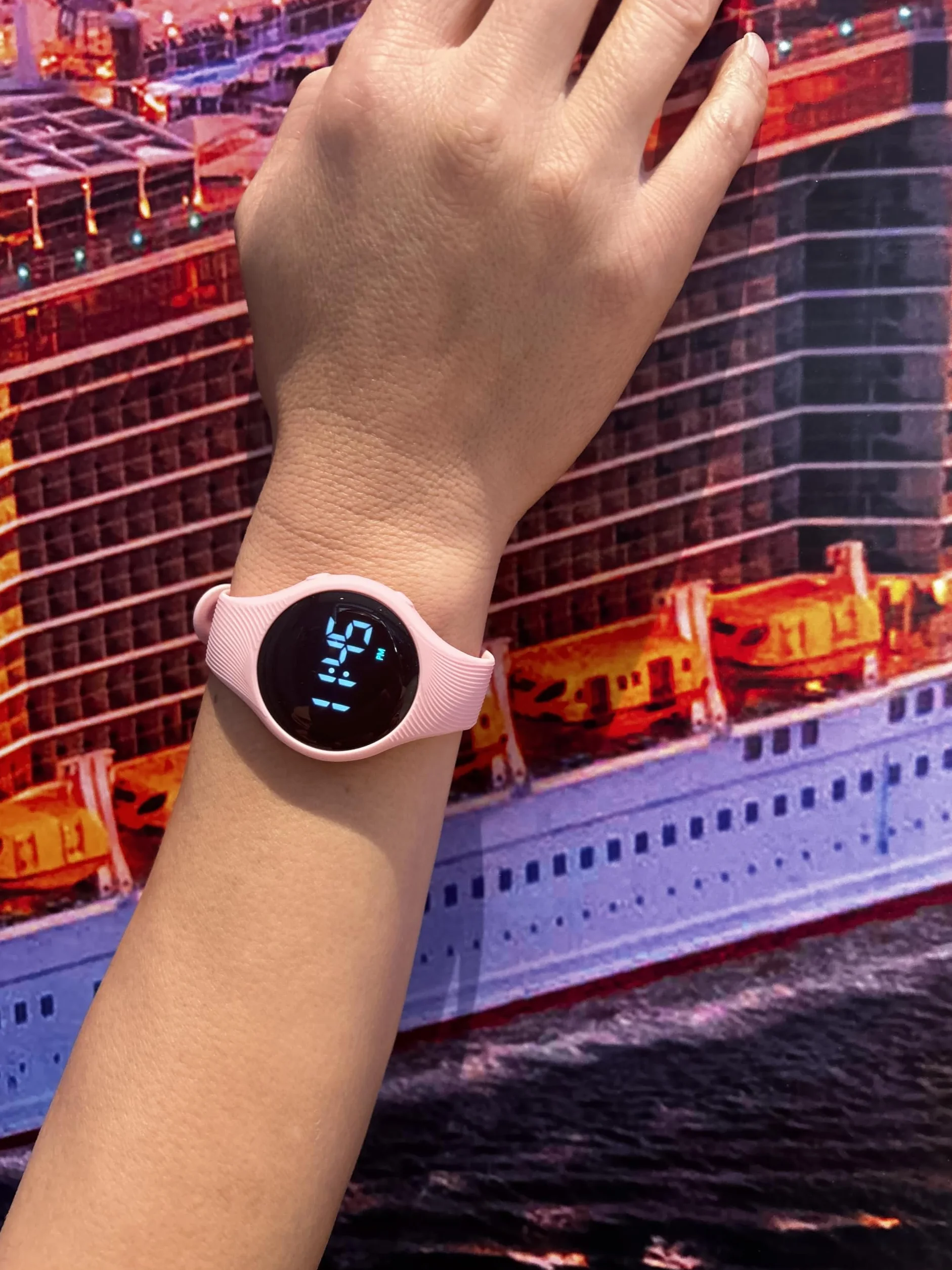 Reloj de entrenamiento para ir al baño, reloj vibratorio silencioso, resistente al agua, reloj recordatorio médico recargable, con alarma y pantalla de bloqueo