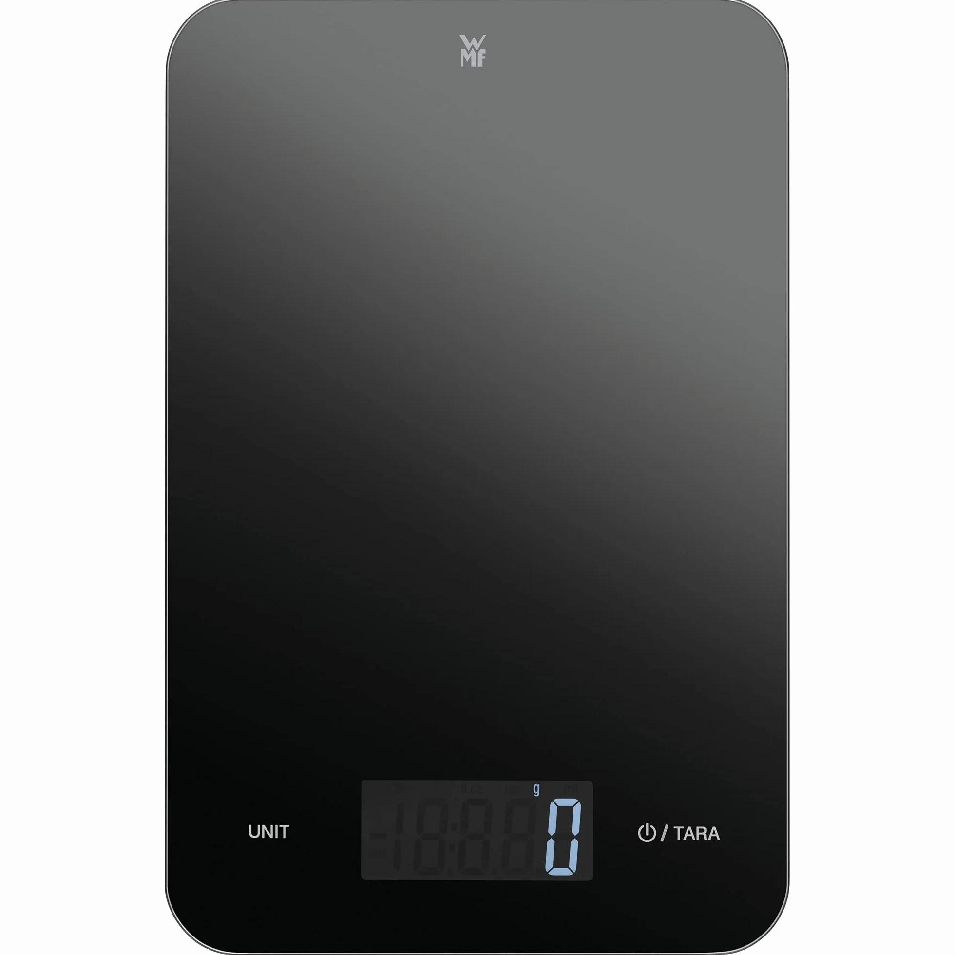 WMF - Báscula de Cocina Digital, Alta Precisión A Gramos, 5 kg de Peso Máximo, Pantalla LCD, Negro