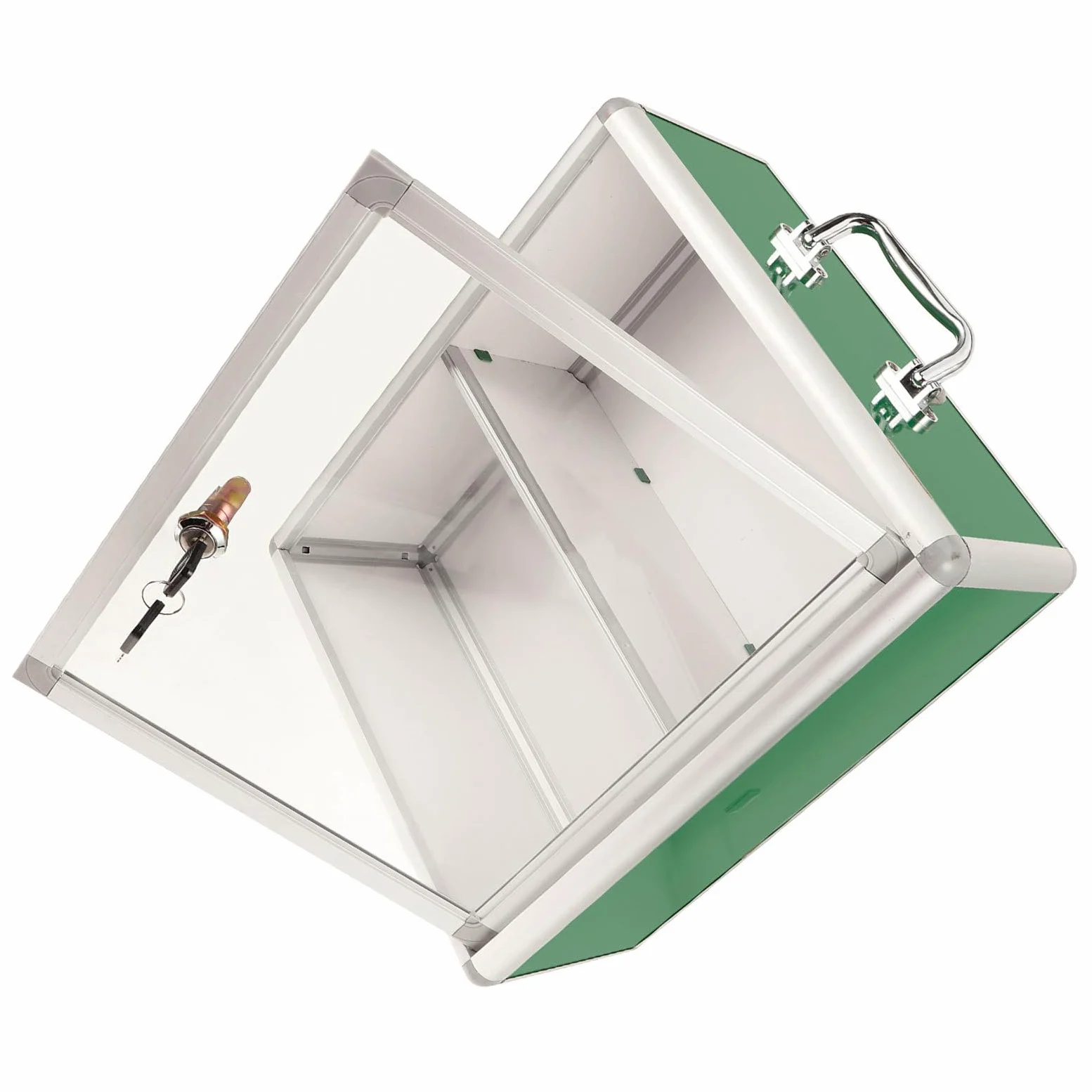 DOITOOL Gabinete Puerta Transparente de Primeros Auxilios Montado en Pared Gran Capacidad y para Almacenamiento y Organización Hogar y Casilleros