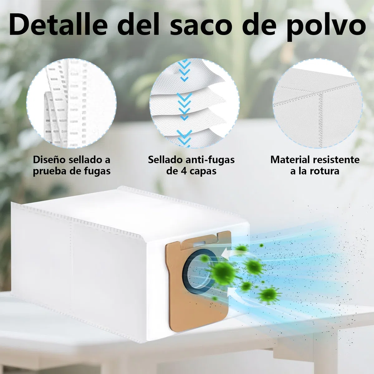 Kit de Accesorios de 23 Piezas para Xiaomi X20+ / X10 Plus Aspirador Robótico, 1 Cepillo Principal, 4 Filtros Hepa, 6 Toallas, 6 Bolsas de Polvo, 6 Cepillos Laterales