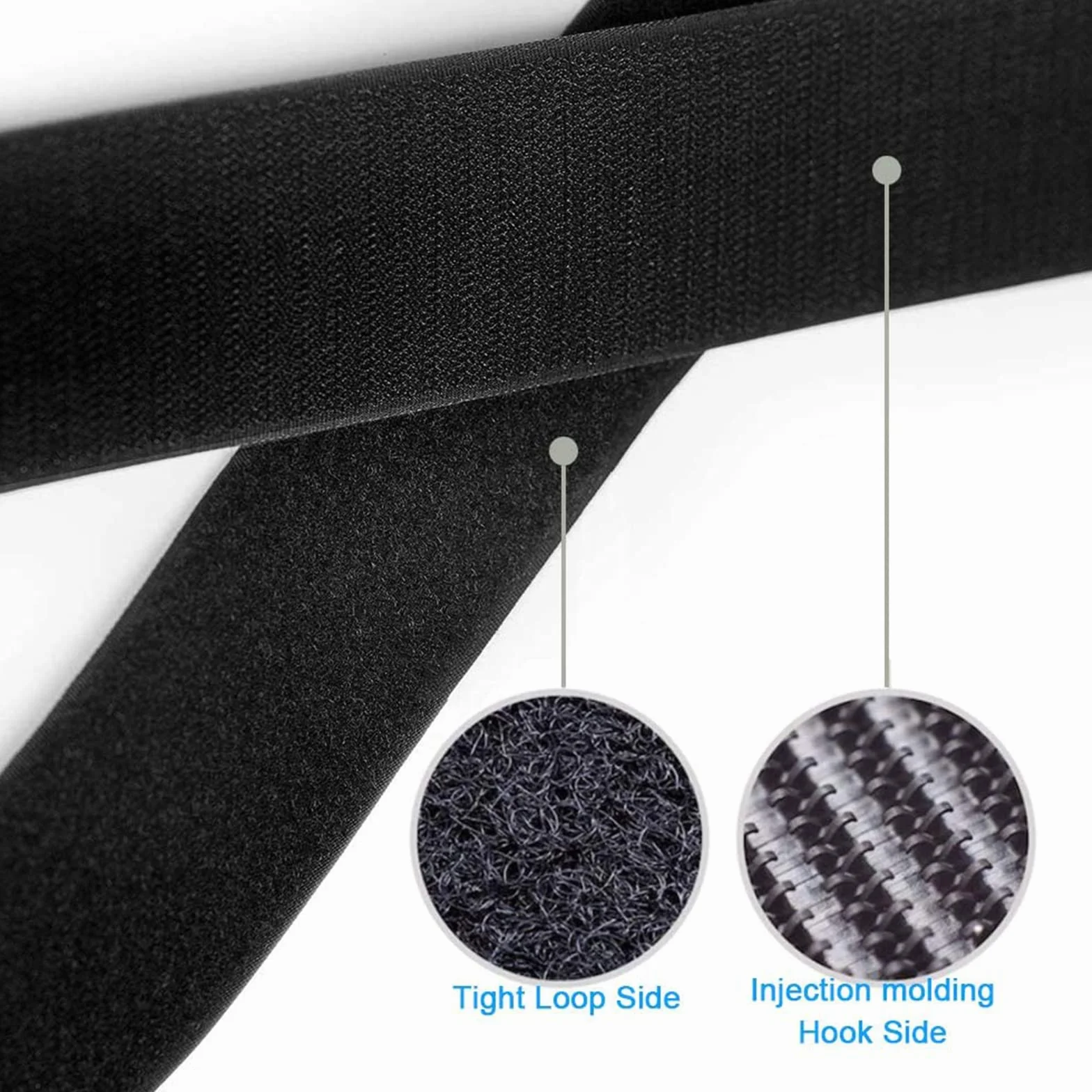 Cinta gancho y anillo de coser 10 cm, no adhesivo Hook y Loop tira,100 mm cinta de tela de hook and loop para coser no adhesiva para zapatos de ropa