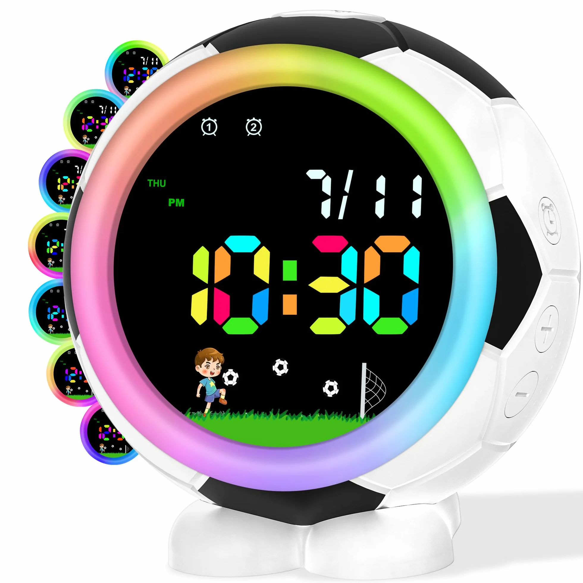Juboos Despertador Infantil Sin Tictac Con Función De Repetición Y Luz Nocturna, Funciona Con Pilas, Despertador De Cuarzo Para Niños Y Niñas