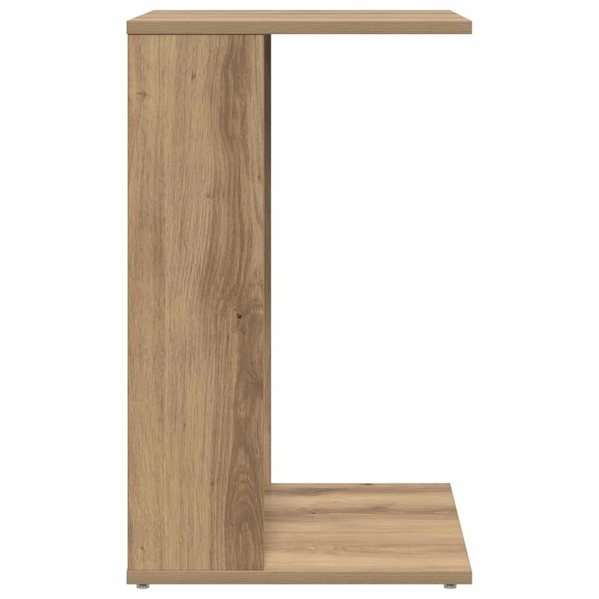 Mesa auxiliar de roble Artisan, 40 x 38 x 62,5 cm, moderna mesa de centro de madera, mesa rectangular para salón y oficina, mesa de café estable para sofá y sillón