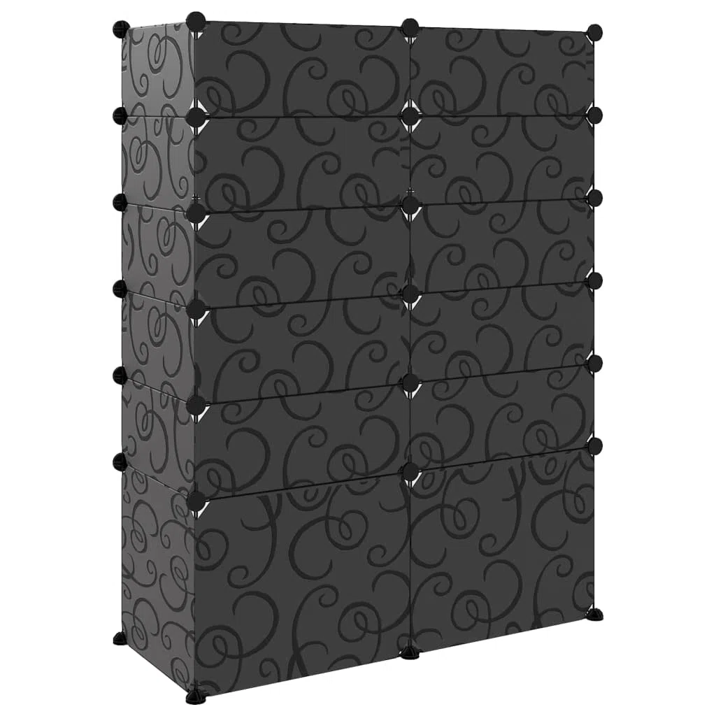 Estantería para zapatos genérica, 94 x 37 x 125 cm, armario de almacenamiento de PP con marco de acero, armario para zapatos, fácil de montar, gran espacio para hogar, dormitorio y oficina