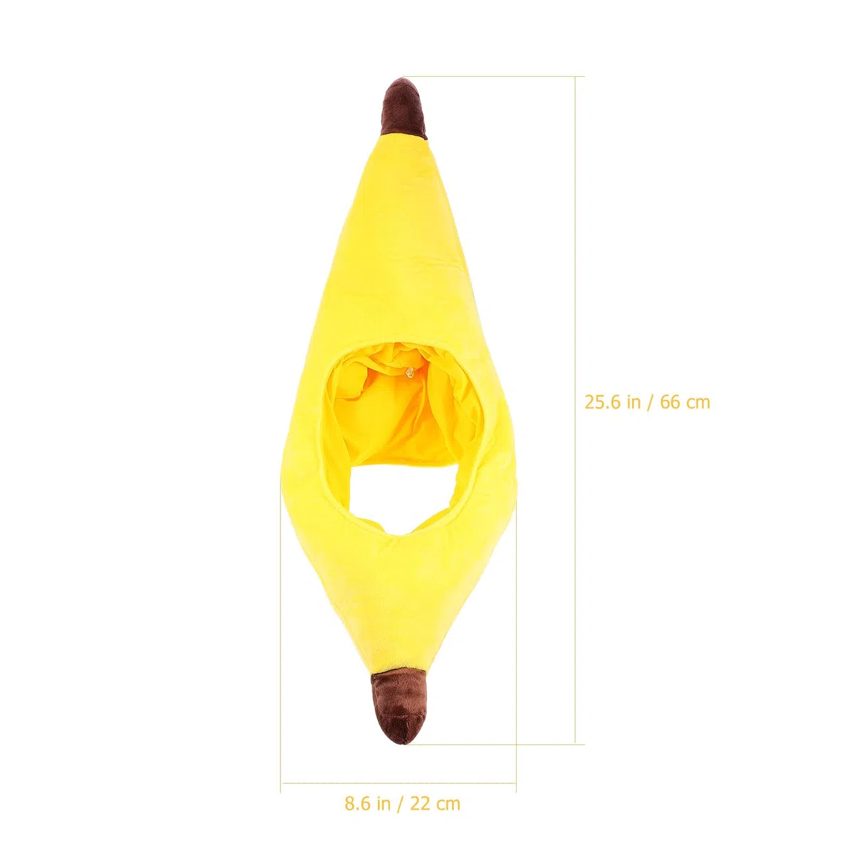 Sombrero de Fiesta Forma de Plátano Divertido, Gorra de Disfraz Novedosa para Carnaval y Eventos, Accesorio Ligero y Cómodo para Fiestas Temáticas