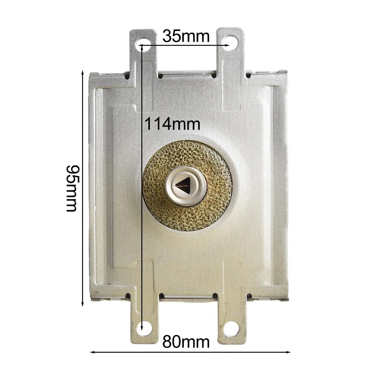 Magnetron de repuesto para microondas 2M210-M1 para modelos compatibles, construcción de metal con 6 disipadores de calor, color plateado