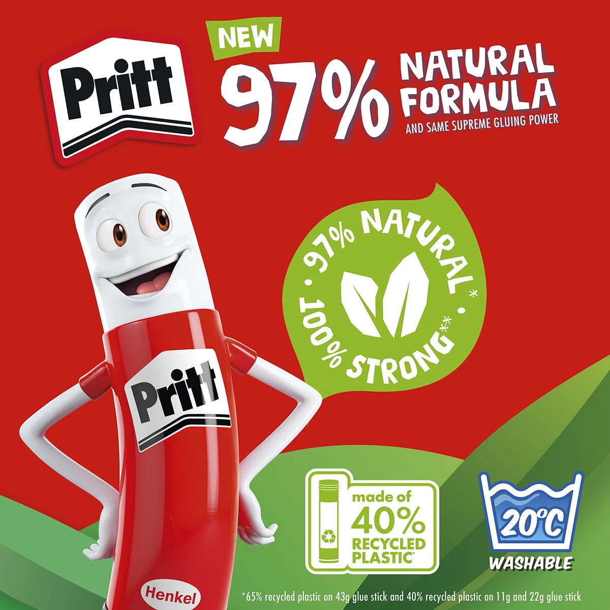 Pritt pegamento en barra, 43 g – Paquete de 100