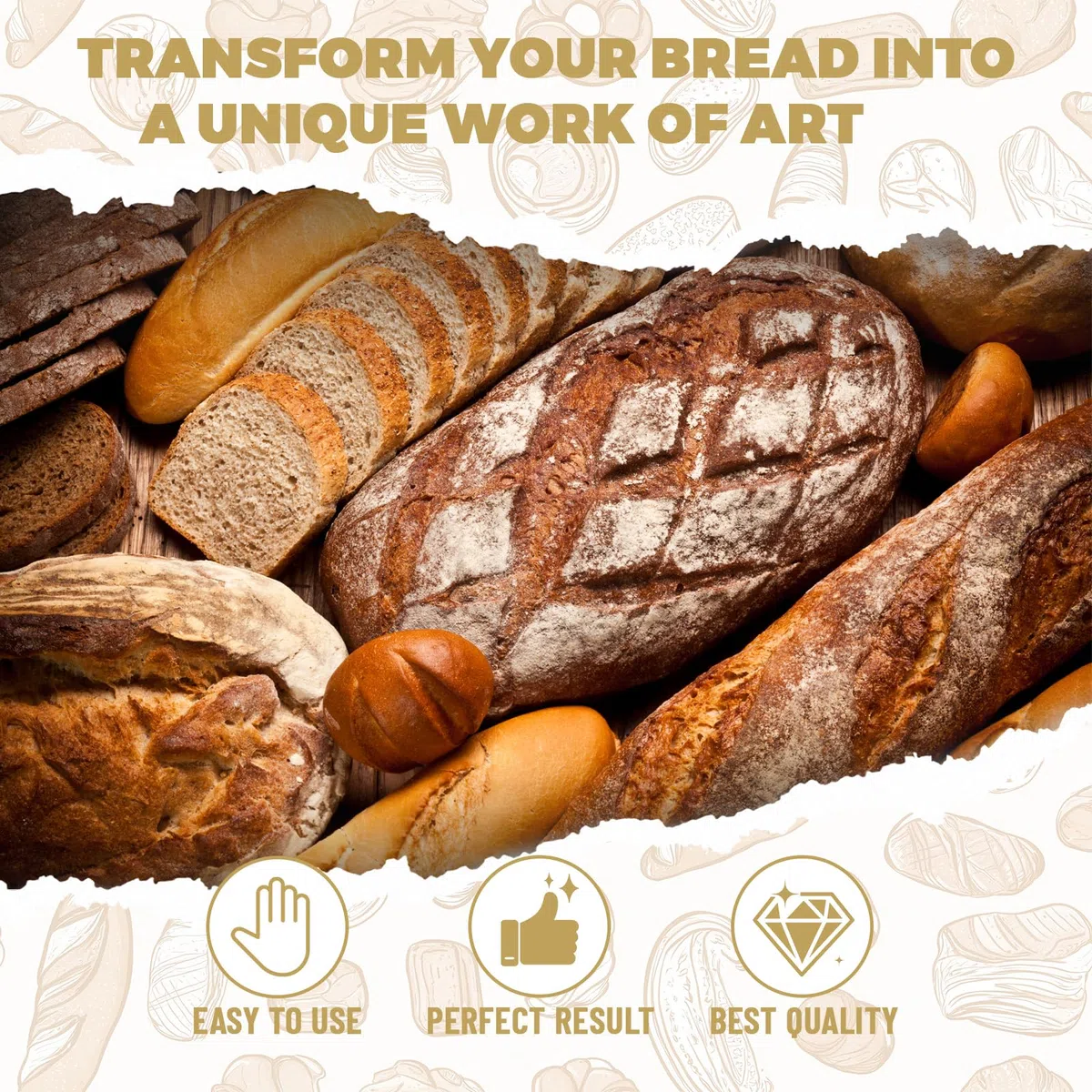 Cesta de fermentación de pan de 8 piezas – Juego de fermentación de pan en casa con 2 cestas de fermentación tarro de levadura madre cuchilla espátula masa batidor masa cepillo y medidor de